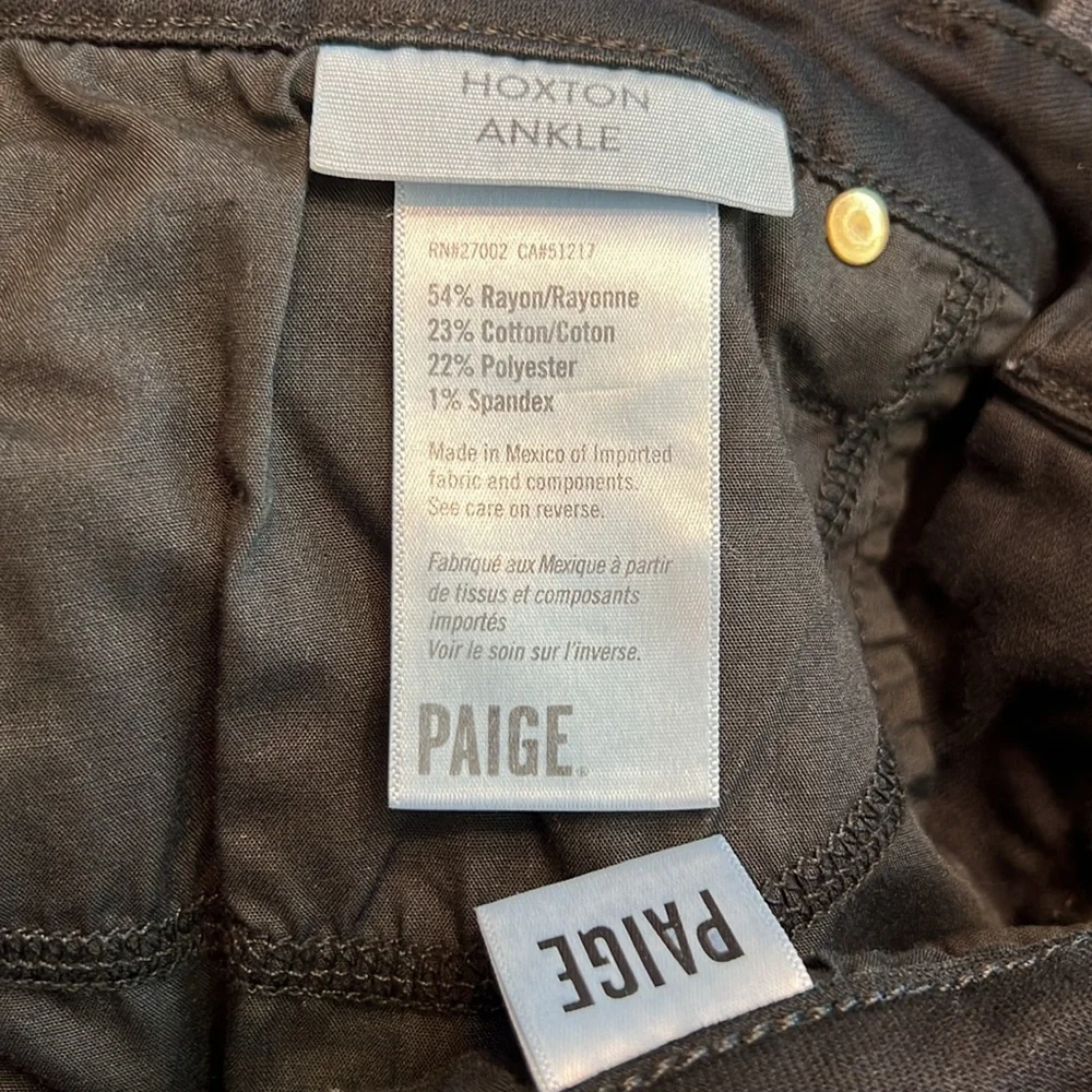 Paige Hoxton Ankle Black Jeans 32 - Picture 8 of 9